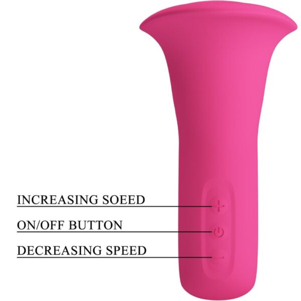 Pretty Love Clyde — Tongue Vibrator, Rechargeable, Pink — Clitoral Vibrators — view 10