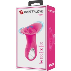Pretty Love Clyde — Tongue Vibrator, Rechargeable, Pink — Clitoral Vibrators — view 3
