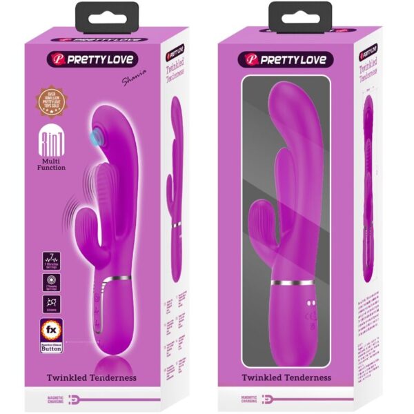 Pretty Love Shania — Rabbit Vibrator, Rechargeable, Pink — Rabbit Vibrators — view 6