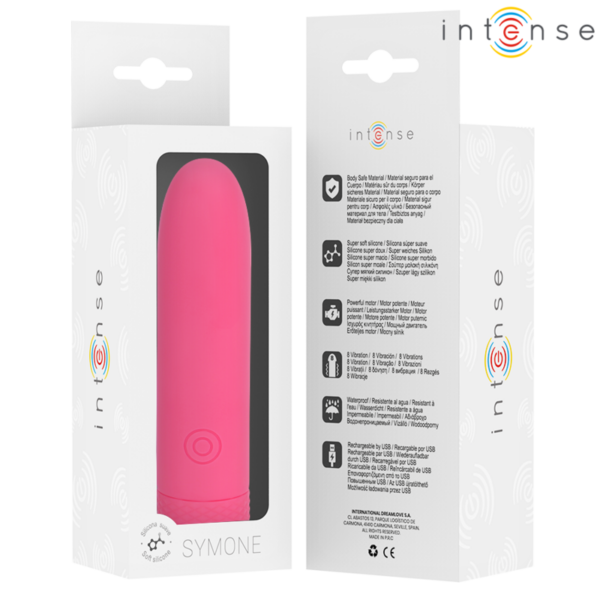 Intense Symone — Bullet Vibrator, Rechargeable, Pink — Bullet Vibrators — view 7