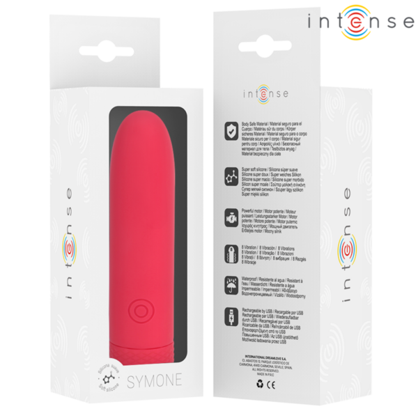 Intense Symone — Bullet Vibrator, Rechargeable, Red — Bullet Vibrators — view 7