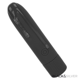 Black & Silver Geri — Bullet Vibrator, Rechargeable, Black — Bullet Vibrators — view 3