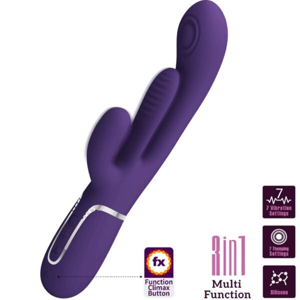 Pretty Love Shania — Rabbit Vibrator, Rechargeable, Purple — Rabbit Vibrators — view 5
