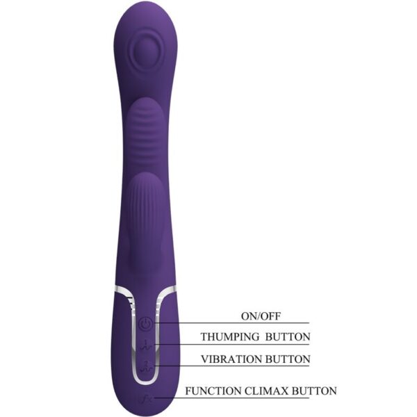 Pretty Love Shania — Rabbit Vibrator, Rechargeable, Purple — Rabbit Vibrators — view 9