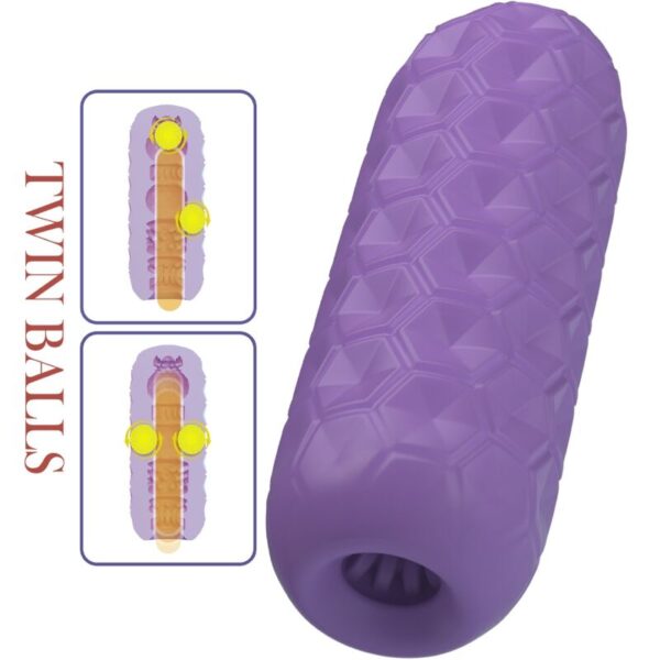 Pretty Love Twin Balls Venus — Male Masturbator, Purple — Male Masturbators — view 3