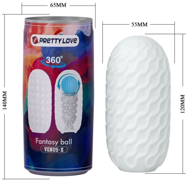 Pretty Love Fantasy Ball Venus — Male Masturbator, White — Male Masturbators — view 7