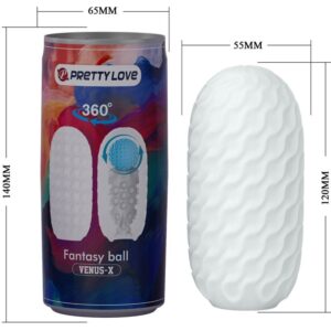 Pretty Love Fantasy Ball Venus Model 2 — Stroker, White — Male Masturbators — view 2