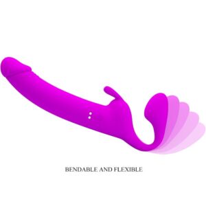 Pretty Love Zanini — Strapless Strap-On, Rechargeable, Purple — Strap-Ons & Harnesses — view 4