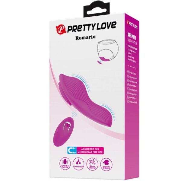 Pretty Love Romario — Panty Vibrator, Remote Control, Pink — Clitoral Vibrators — view 9