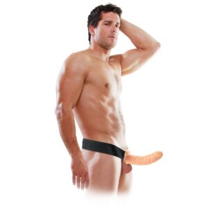 Fetish Fantasy Series — Hollow Strap-On, 20 cm, Natural — Hollow Strap-Ons — view 3