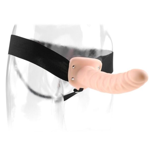 Fetish Fantasy Series — Hollow Strap-On, 20 cm, Natural — Hollow Strap-Ons — view 2
