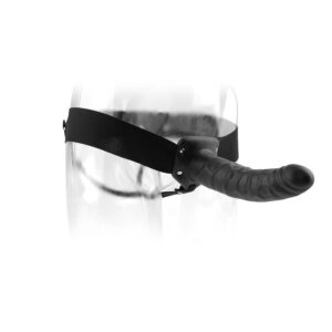 Fetish Fantasy Series — Hollow Strap-On, 20 cm, Black — Hollow Strap-Ons — view 3