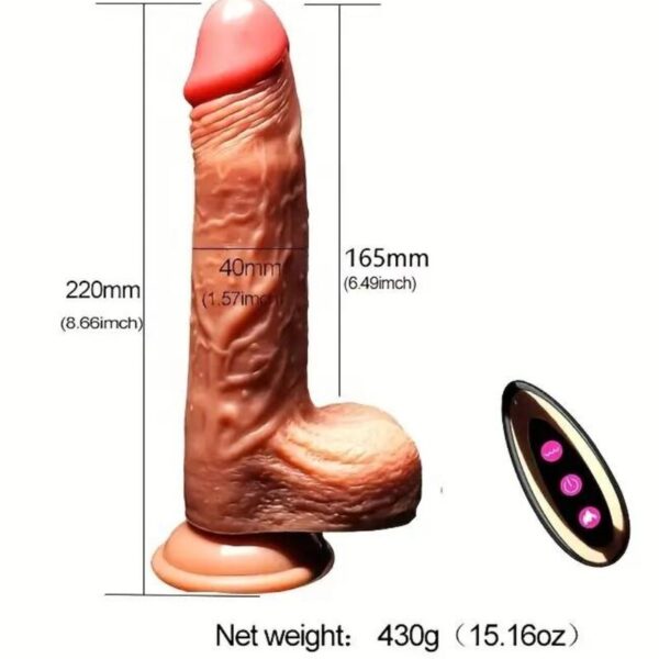 Armony — Realistic Vibrator, Remote Control, 22 cm — Realistic Vibrators — view 8