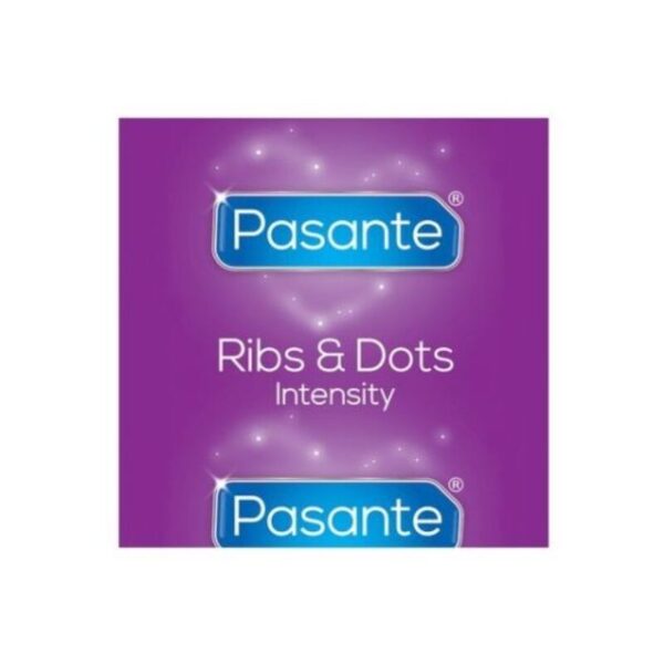Pasante Ribs and Dots Intensity — Textured Condoms, 144 Pack, Bag — Bulk Condom Packs — view 3