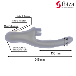 Ibiza Hi-Tech — Rabbit Vibrator, Waterproof — Hi-Tech Vibrators — view 3