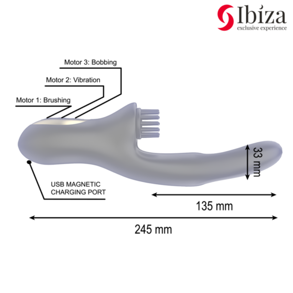 Ibiza Hi-Tech — Rabbit Vibrator, Waterproof — Hi-Tech Vibrators — view 3