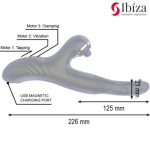 Ibiza Two Dragons — Rabbit Vibrator — Hi-Tech Vibrators — view 3
