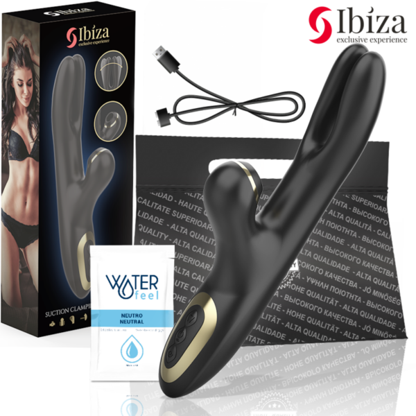 Ibiza Double Clamping — Rabbit Vibrator, Waterproof — Hi-Tech Vibrators