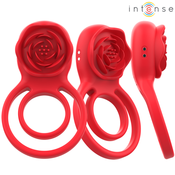 Intense Gail — Vibrating Cock Ring, Remote Control, Red — Cock Rings — view 3