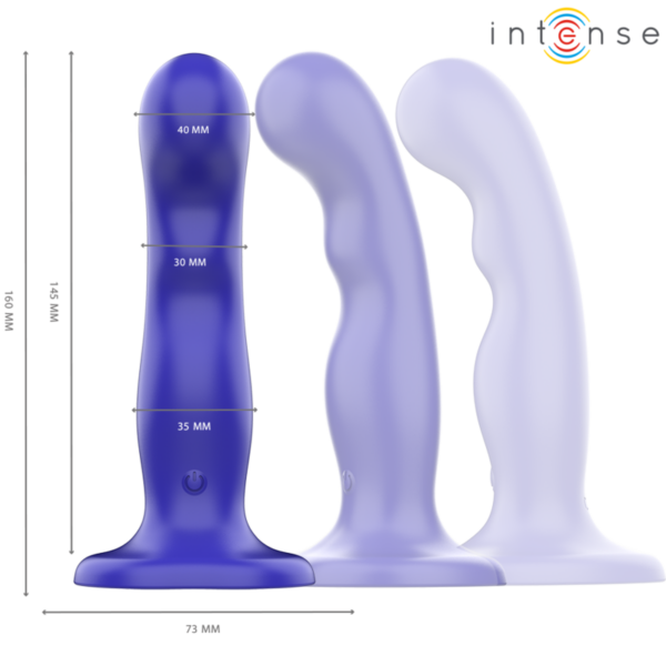 Intense Shorty — Vibrator, Remote Control, Blue — Remote Control Vibrators — view 2