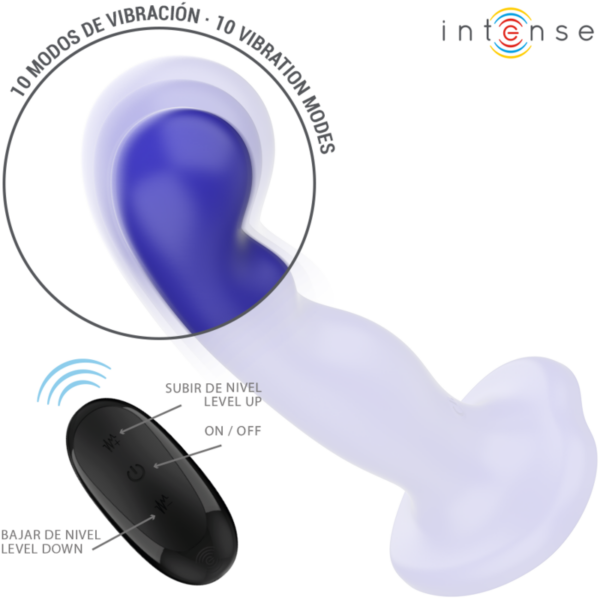 Intense Shorty — Vibrator, Remote Control, Blue — Remote Control Vibrators — view 4