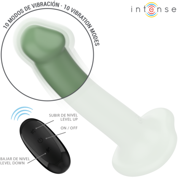 Intense Becca — Vibrator, Remote Control, Green — Remote Control Vibrators — view 4