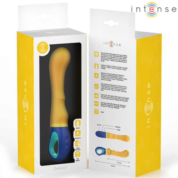Intense Shaggy — G-Spot Vibrator, Waterproof, Yellow — Classic Vibrators — view 6