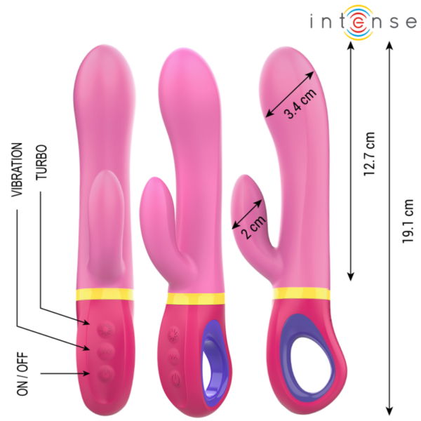Intense Daphne — Rabbit Vibrator, Waterproof, Pink — Rabbit Vibrators — view 2