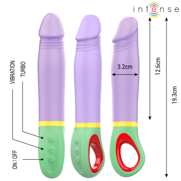 Intense Velma — Realistic Vibrator, Waterproof, Purple — Classic Vibrators — view 6