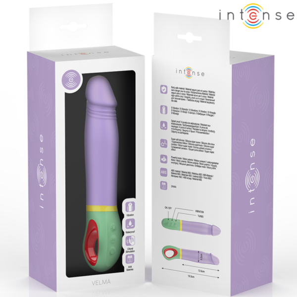 Intense Velma — Realistic Vibrator, Waterproof, Purple — Classic Vibrators — view 2