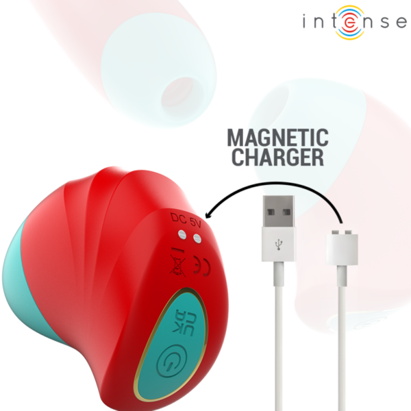Intense Donnie — Clit Sucker, Waterproof, Red and Green — Air Pulse Vibrators — view 5