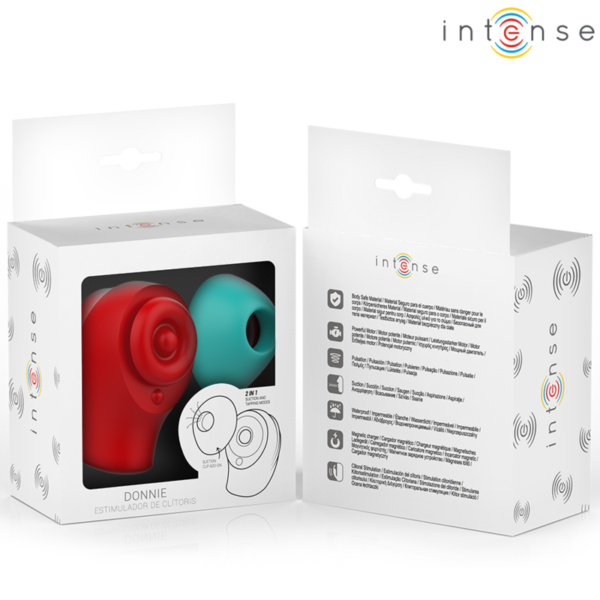 Intense Donnie — Clit Sucker, Waterproof, Red and Green — Air Pulse Vibrators — view 6