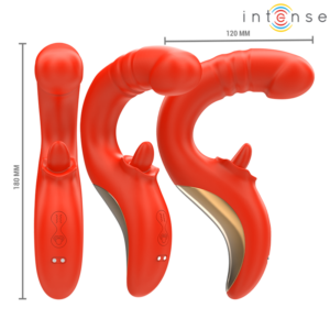 Intense Paulina — Rabbit Vibrator, Waterproof, Red — Rabbit Vibrators — view 3