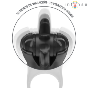 Intense Mabel — Vibrating Cock Ring, Rechargeable, Black — Cock Rings — view 4