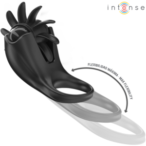 Intense Mabel — Vibrating Cock Ring, Rechargeable, Black — Cock Rings — view 3