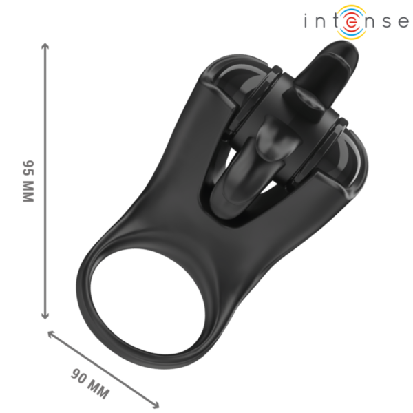 Intense Mabel — Vibrating Cock Ring, Rechargeable, Black — Cock Rings — view 5