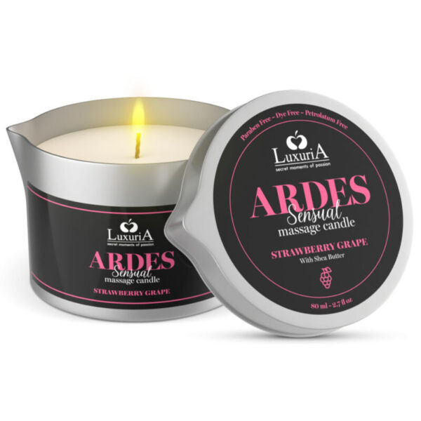 Intimateline Luxuria Ardes — Massage Candle, Grape Scented — Massage Candles
