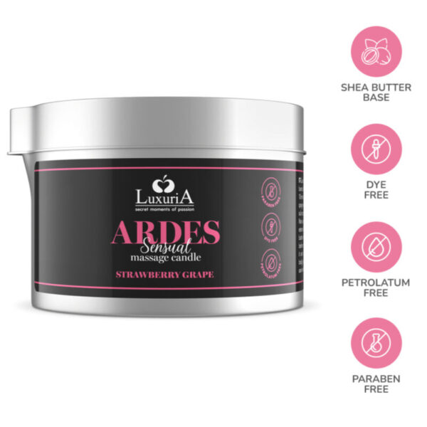 Intimateline Luxuria Ardes — Massage Candle, Grape Scented — Massage Candles — view 3