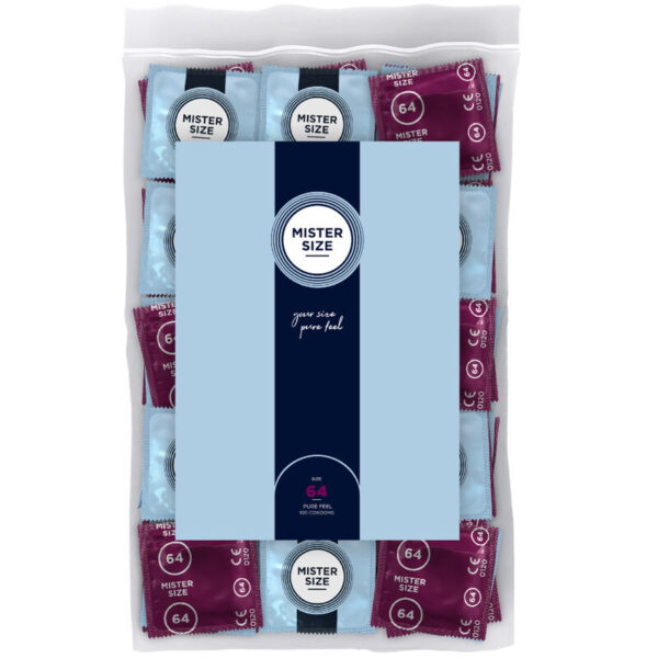 Mister Size XXL 64 — XL Condoms, 100 Pack — Bulk Condom Packs