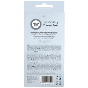 Mister Size XS 47 — Snug Fit Condoms, 10 Pack — Condom Multipacks — view 2