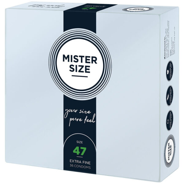 Mister Size XS 47 — Snug Fit Condoms, 36 Pack — Bulk Condom Packs — view 2