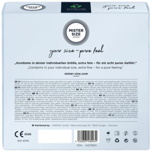 Mister Size XS 47 — Snug Fit Condoms, 36 Pack — Bulk Condom Packs — view 3