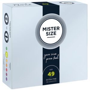 Mister Size S 49 — Snug Fit Condoms, 36 Pack — Bulk Condom Packs