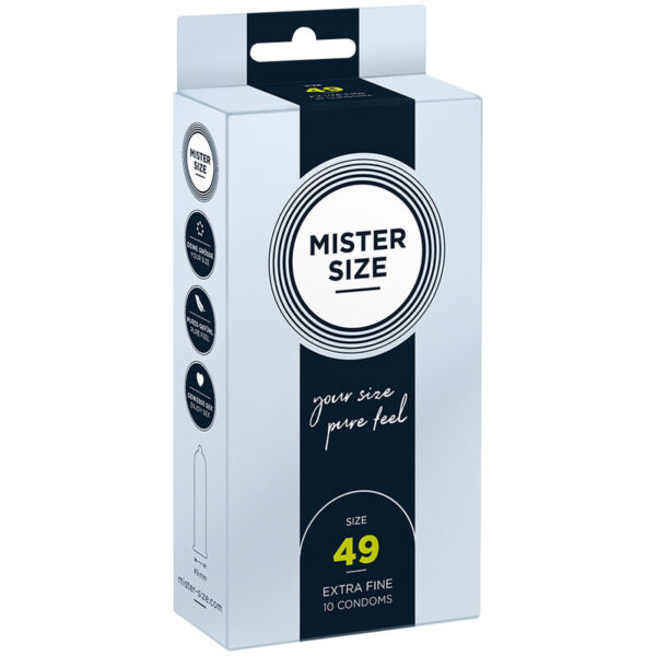 Mister Size S 49 — Snug Fit Condoms, 10 Pack — Condom Multipacks