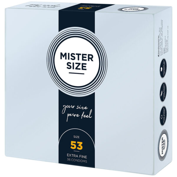 Mister Size M 53 — Condoms, 36 Pack — Bulk Condom Packs — view 2
