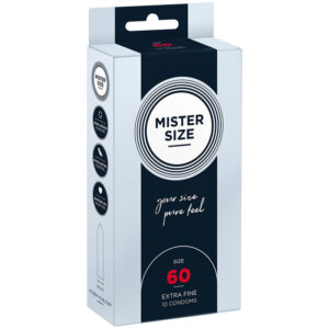 Mister Size XL 60 — XL Condoms, 10 Pack — Condom Multipacks