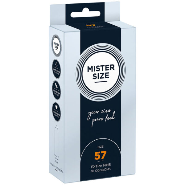 Mister Size L 57 — Condoms, 10 Pack — Classic Condoms