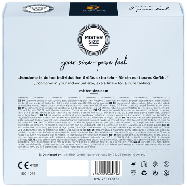Mister Size L 57 — Condoms, 36 Pack — Bulk Condom Packs — view 3