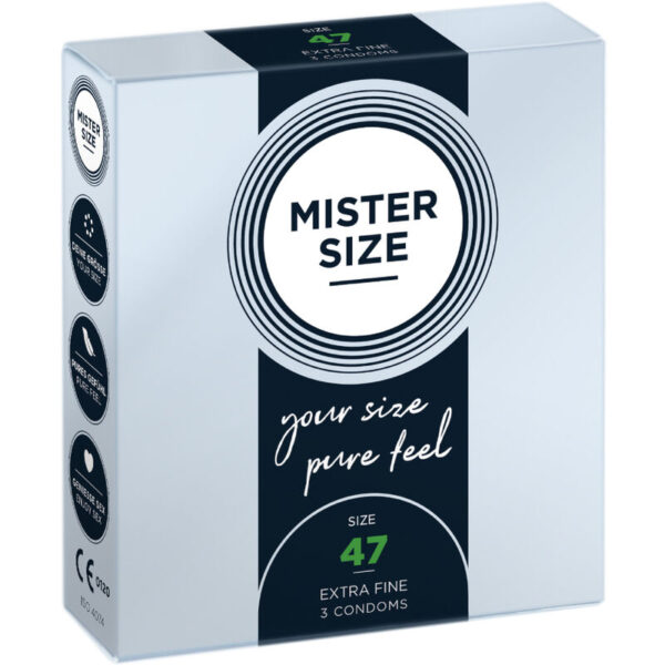 Mister Size XS 47 — Snug Fit Condoms, 3 Pack — Condom 3 Packs