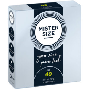 Mister Size S 49 — Snug Fit Condoms, 3 Pack — Condom 3 Packs